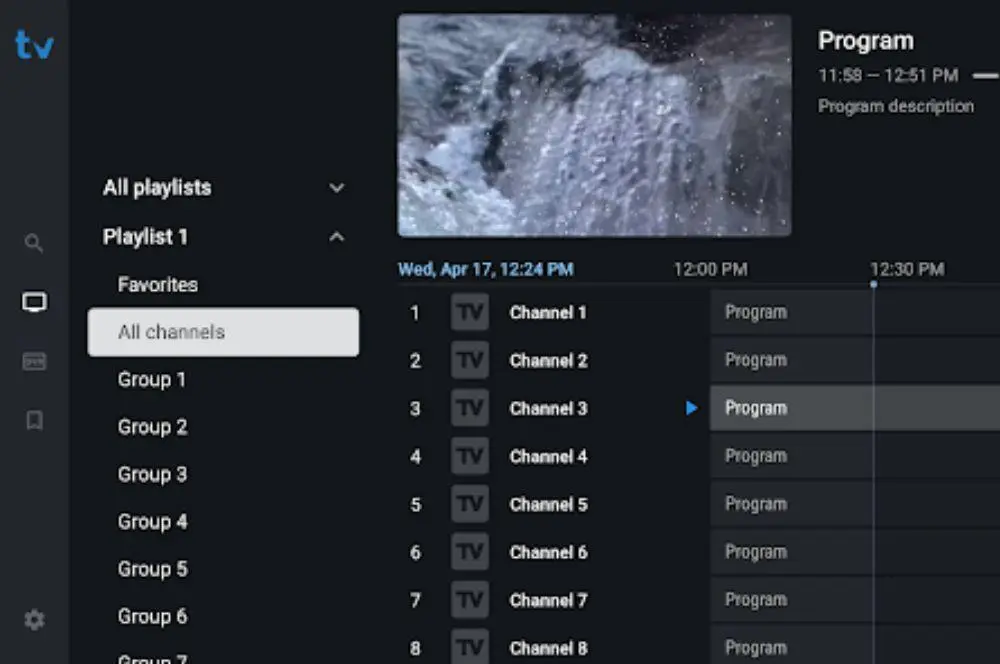 M3U IPTV playlist being added to an IPTV player on a laptop public IPTV playlist for 4K streaming and online TV channels